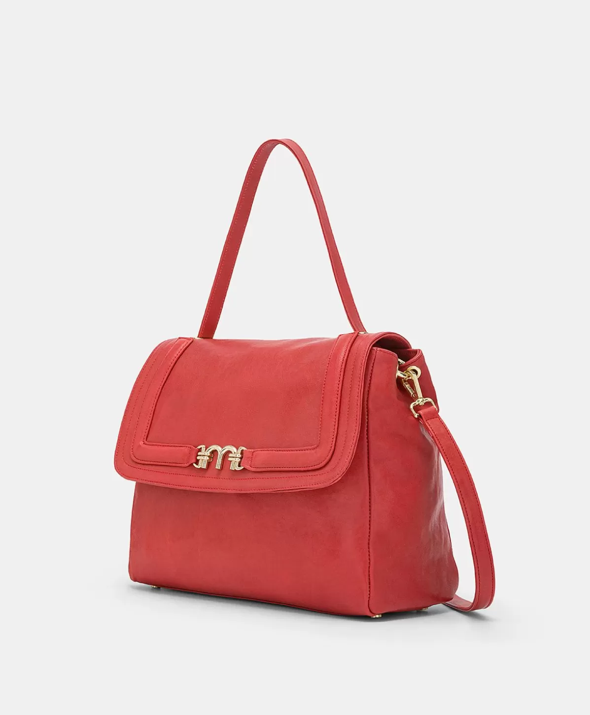 Borse E Pochette-Momonì Borsa Flore Bag In Pelle - Rosso