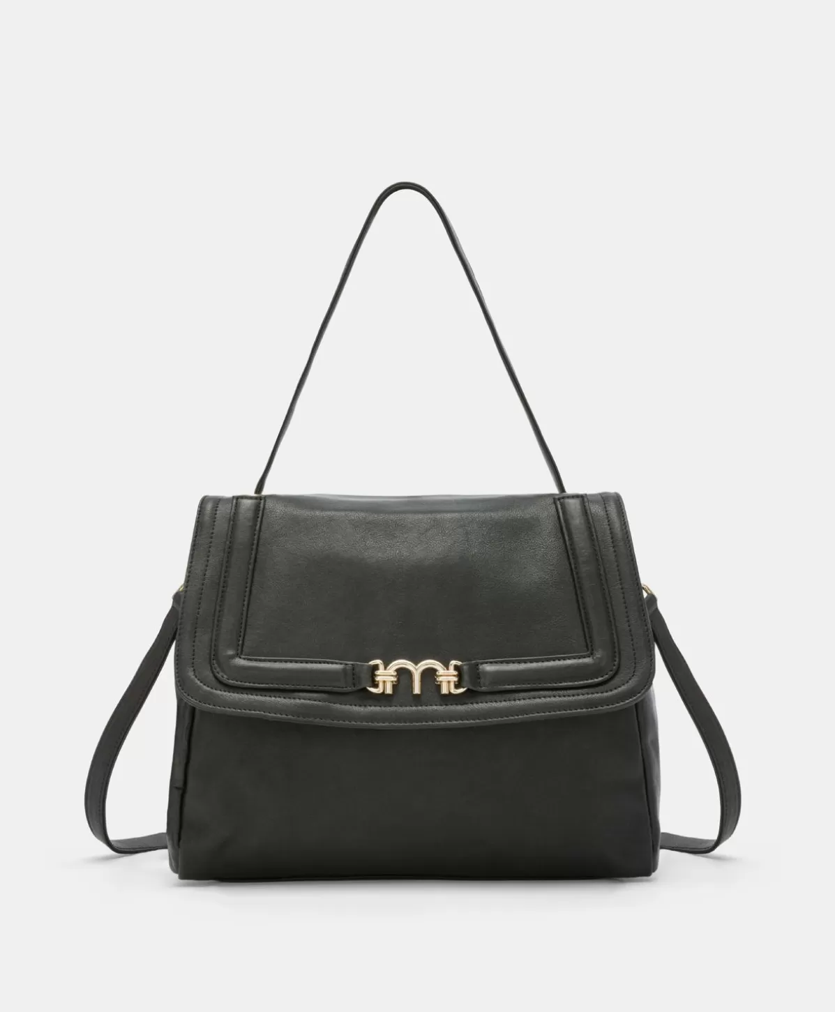 Borse E Pochette-Momonì Borsa Flore In Pelle - Nero