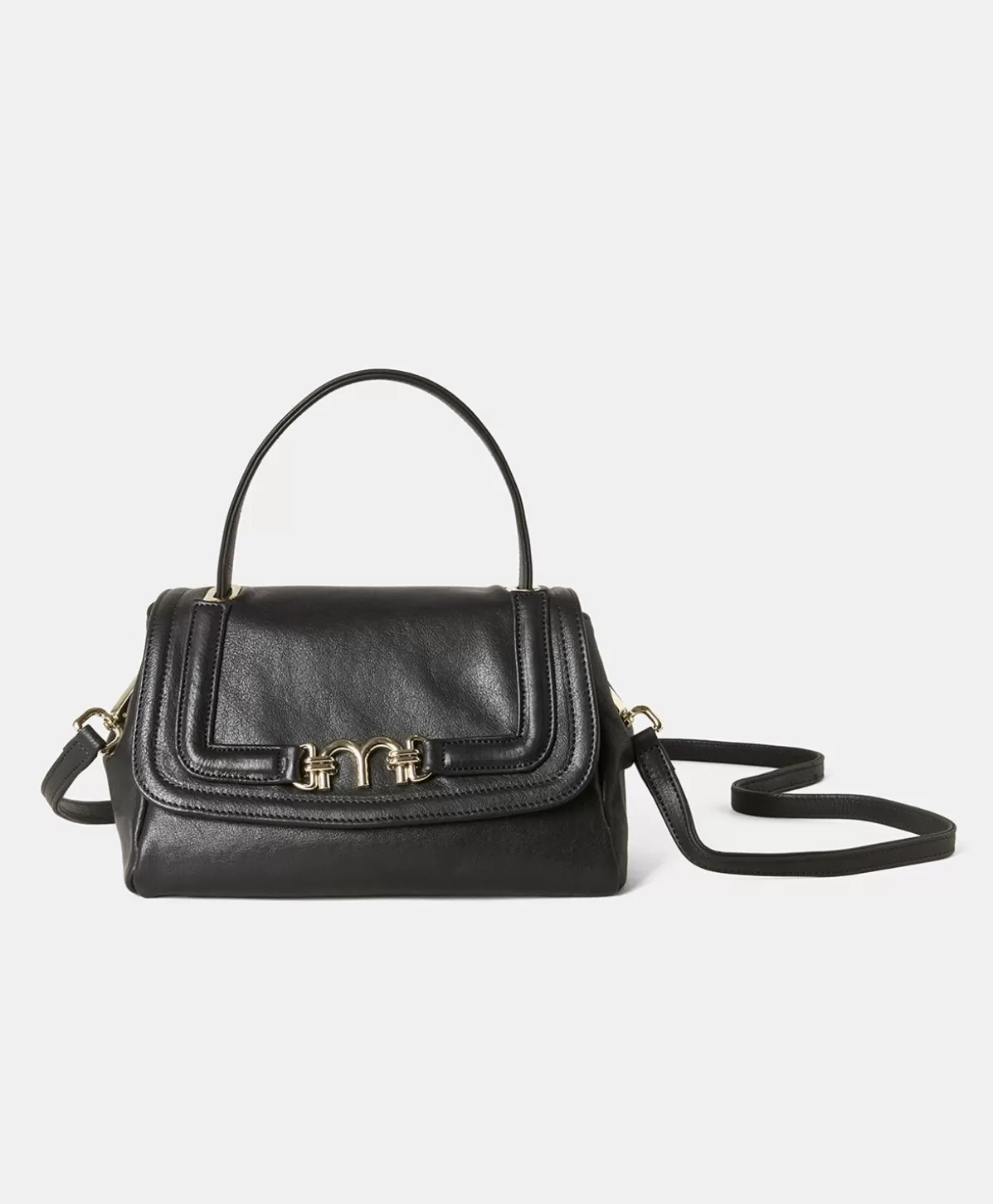 Borse E Pochette-Momonì Borsa Petit Flore In Pelle - Nero