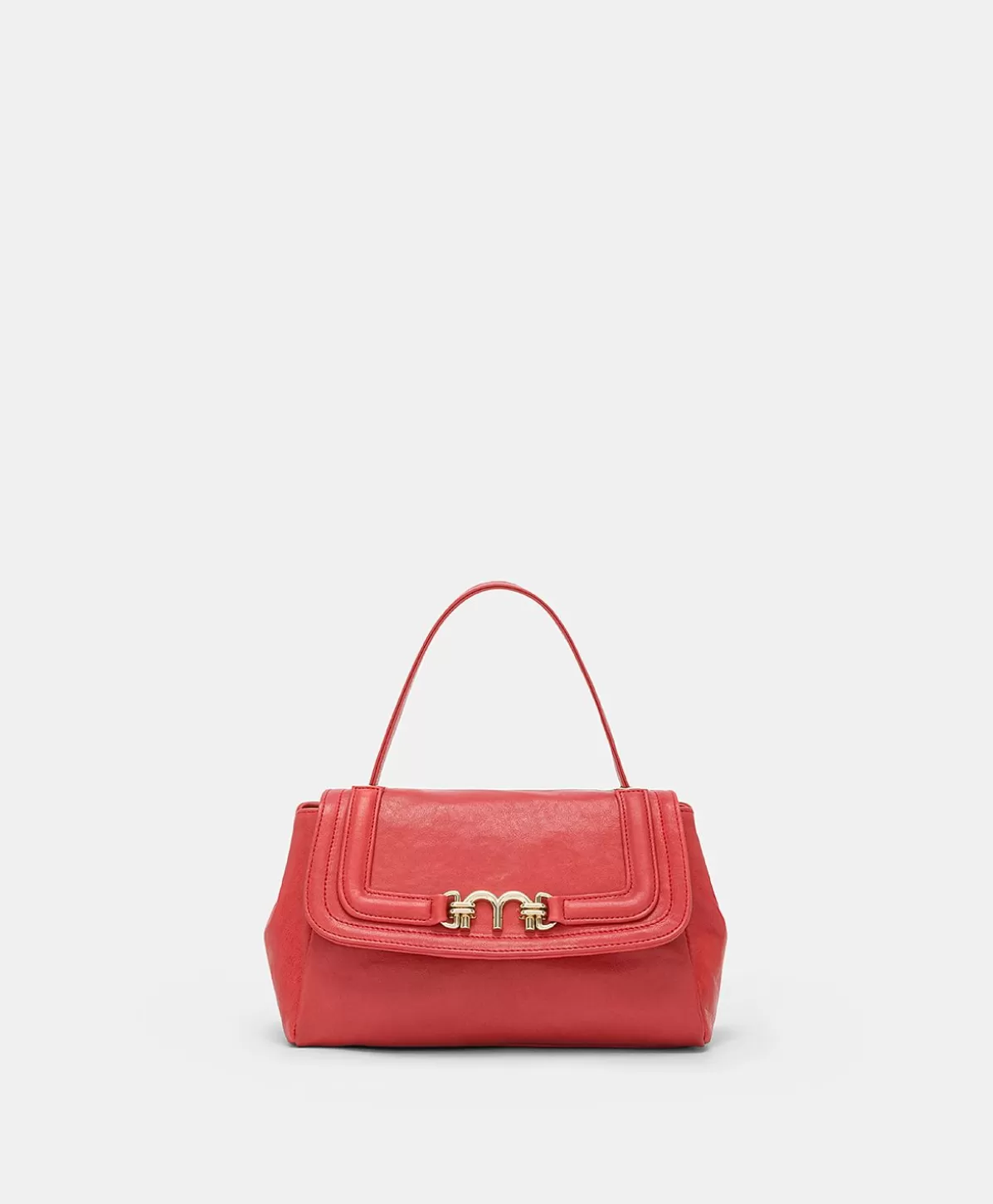 Borse E Pochette-Momonì Borsa Petit Flore In Pelle - Rosso