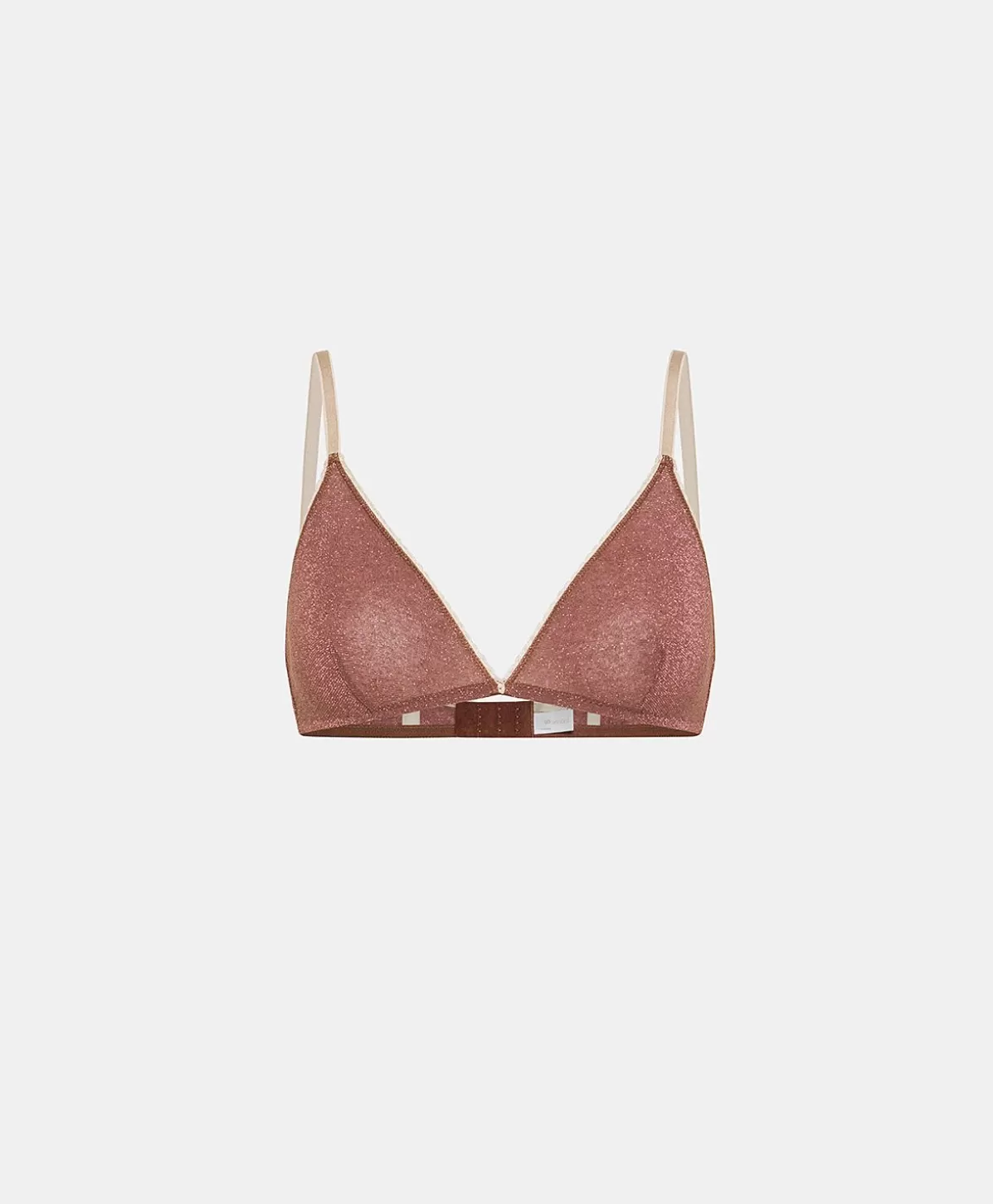 Reggiseni-Momonì Reggiseno Amethist In Jersey Lurex - Terracotta