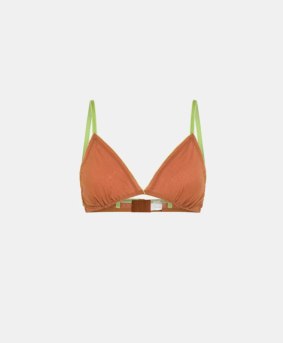 Reggiseni-Momonì Reggiseno Vipera Con Voile Di Cotone - Coccio