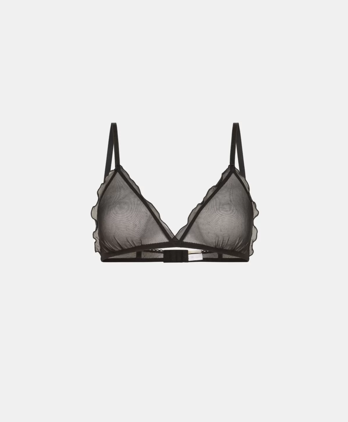 Reggiseni-Momonì Reggiseno Vipera In Tulle - Nero