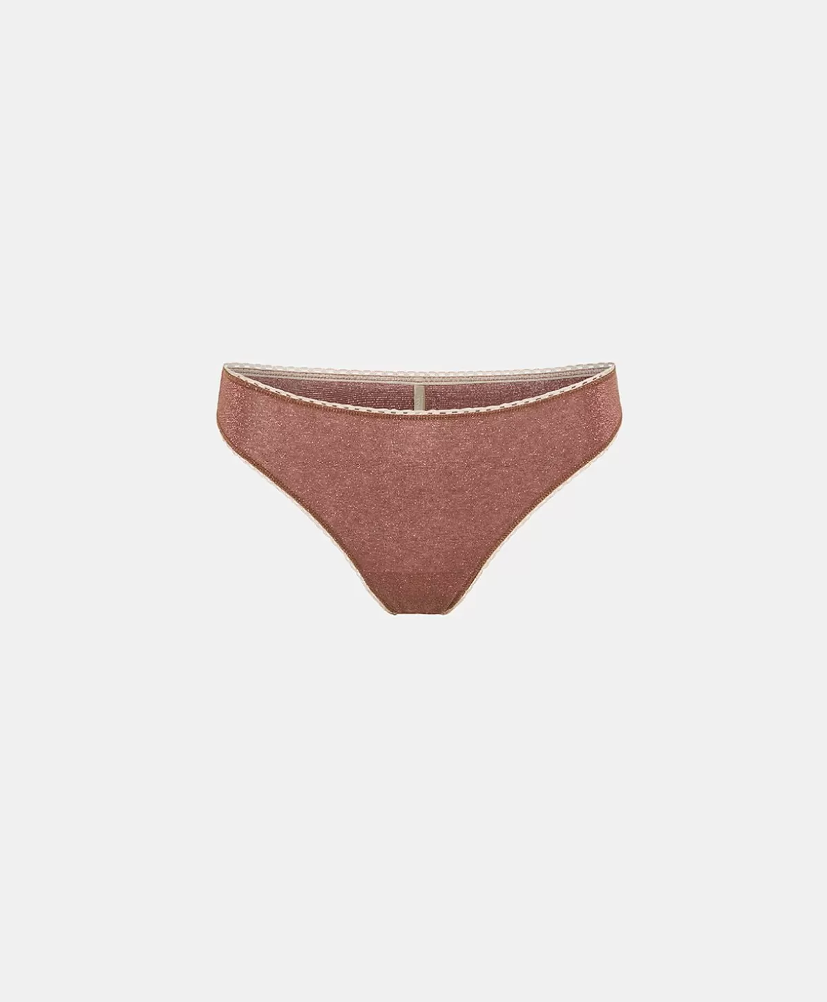 Slip-Momonì Slip Arca In Jersey Lurex - Terracotta