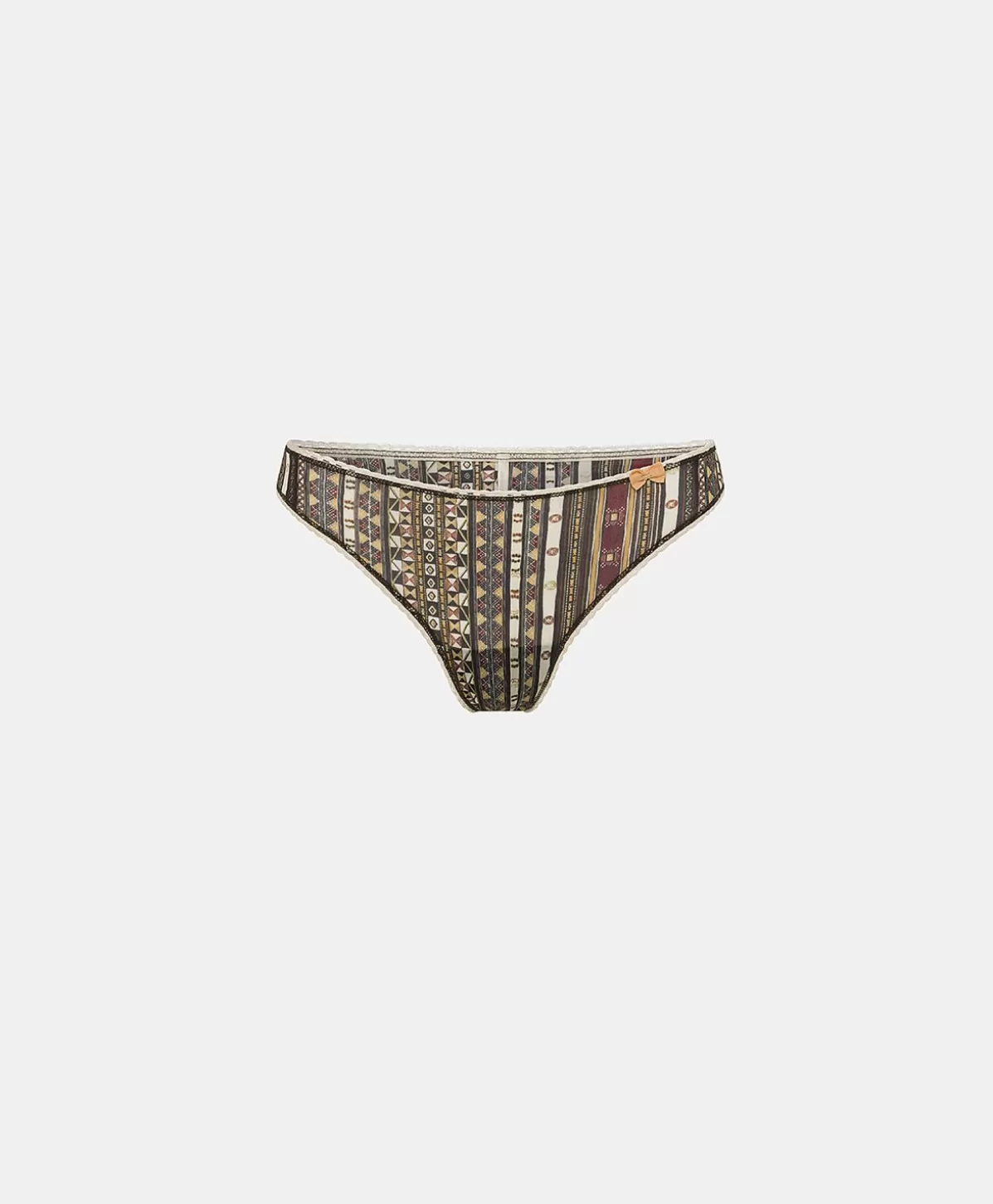 Slip-Momonì Slip Arca In Nylon Stampato - Nero Multicolor