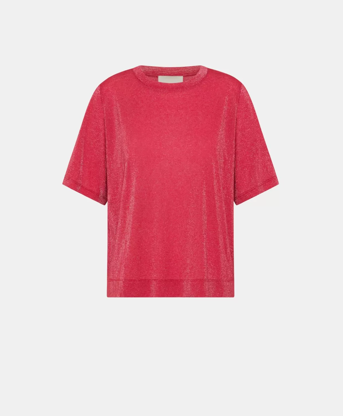 T-Shirts E Top-Momonì Thirt Iora In Jersey Lurex - Magenta