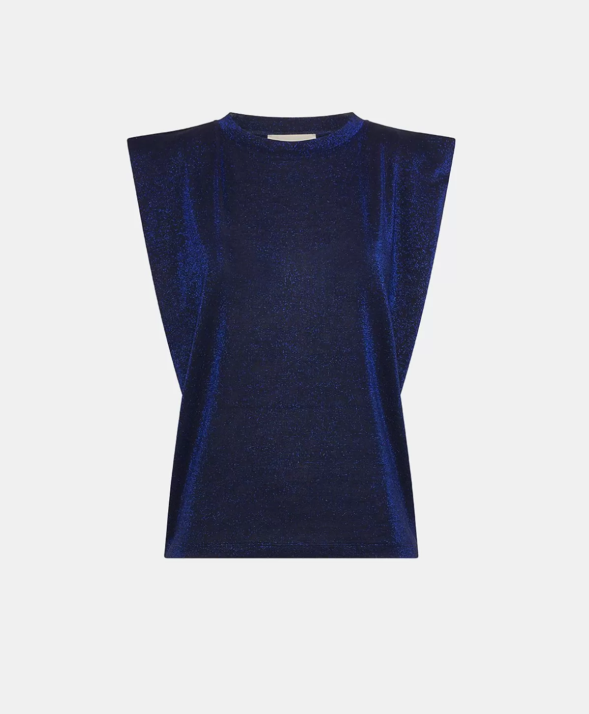 T-Shirts E Top-Momonì Tshirt Enna In Jersey Lurex - Bluette